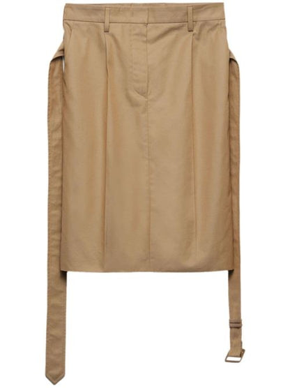 BELTED MIDI SKIRT