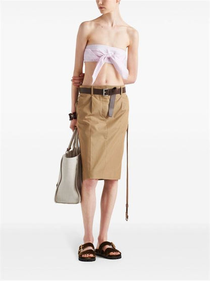 BELTED MIDI SKIRT