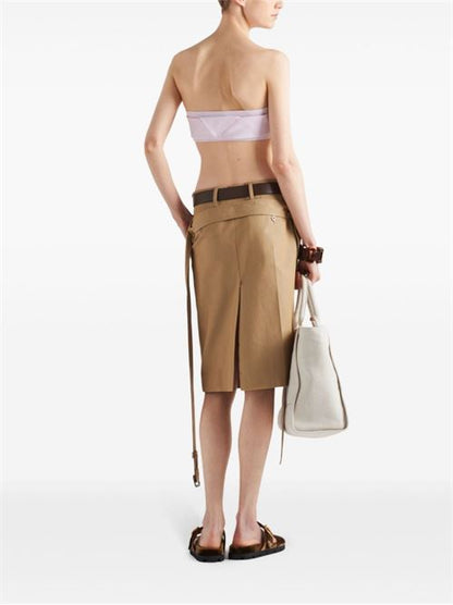 BELTED MIDI SKIRT