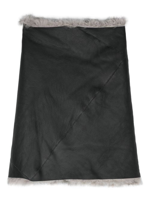 LEAHTER SHEARLING CAPE