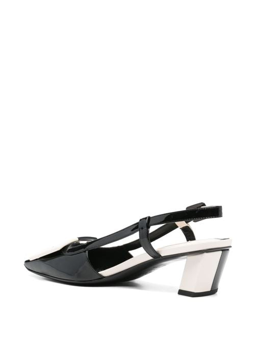 BELLE VIVIER LEATHER SLINGBACK PUMPS