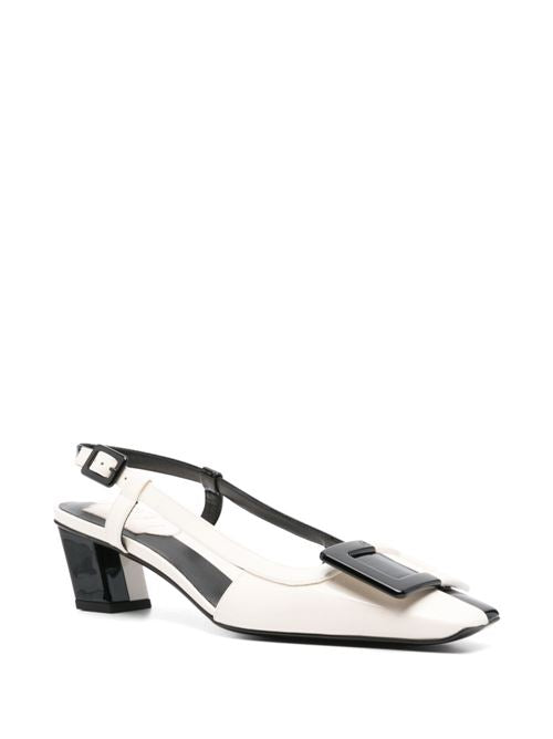 BELLE VIVIER LEATHER SLINGBACK PUMPS