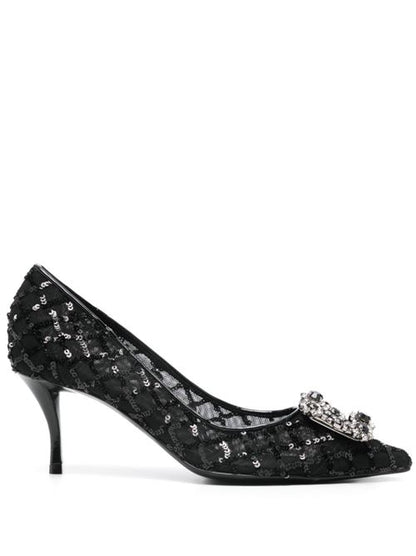 FLOWER STRASS PUMPS