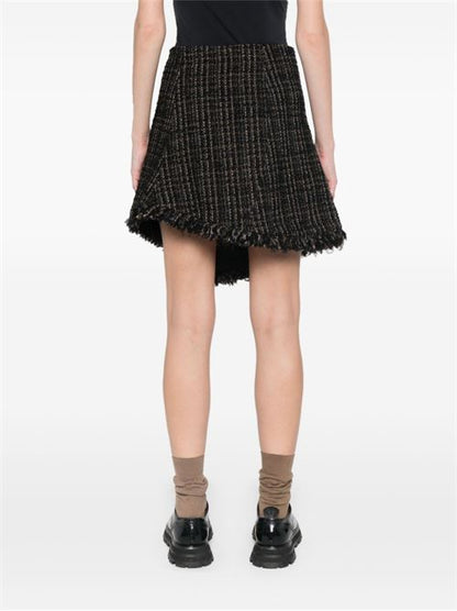 TWEED WOOL MINI SKIRT