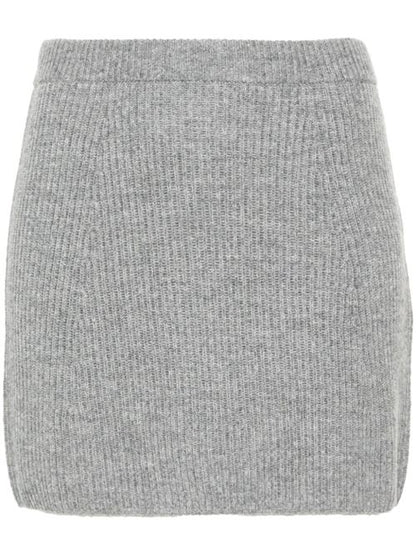 WOOL KNITTED SKIRT
