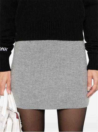 WOOL KNITTED SKIRT
