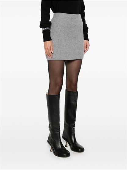 WOOL KNITTED SKIRT