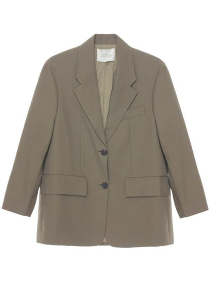 WOOL SINGLE-BREASTED BLAZER JACKET