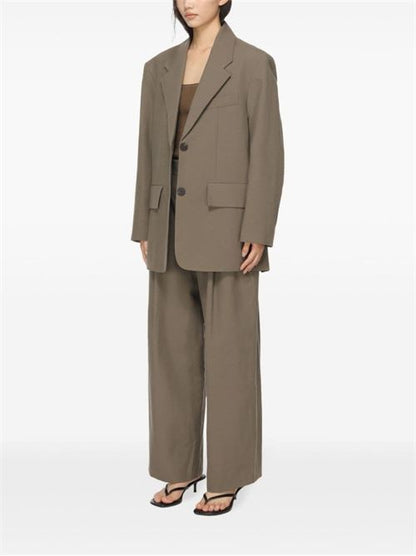 WOOL SINGLE-BREASTED BLAZER JACKET