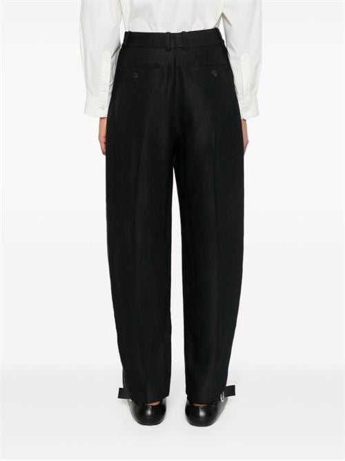 WOOL WIDE LEG TROUSERS