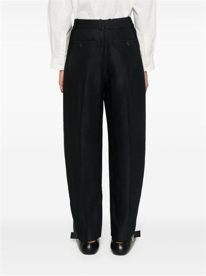WOOL WIDE LEG TROUSERS