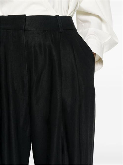 WOOL WIDE LEG TROUSERS