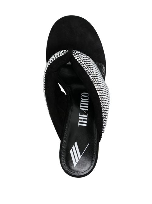 STRASS EMBELLISHED THONG SANDALS