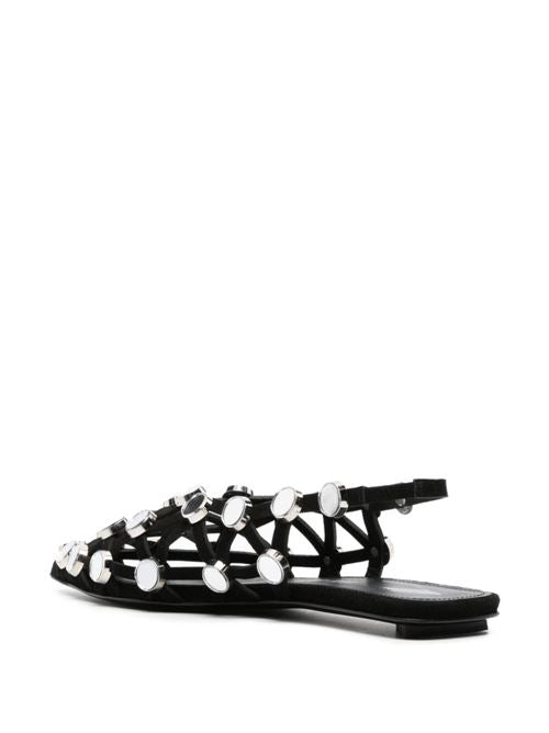 GRID SLINGBACK BALLETS