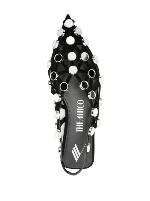 GRID SLINGBACK BALLETS