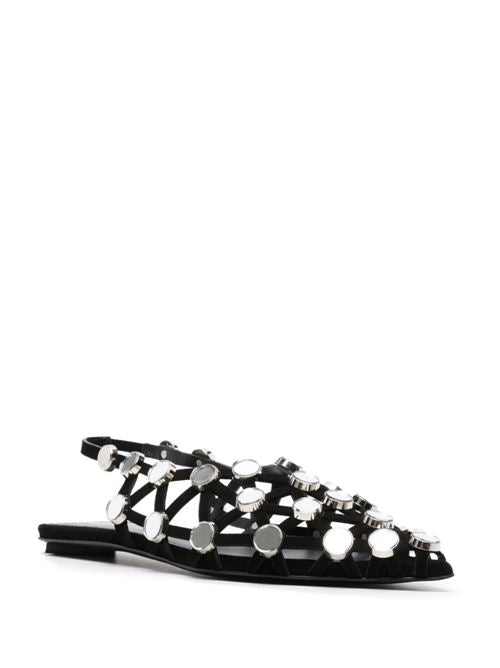 GRID SLINGBACK BALLETS