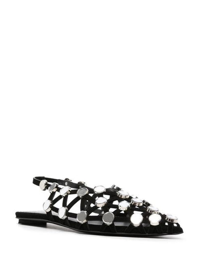 GRID SLINGBACK BALLETS