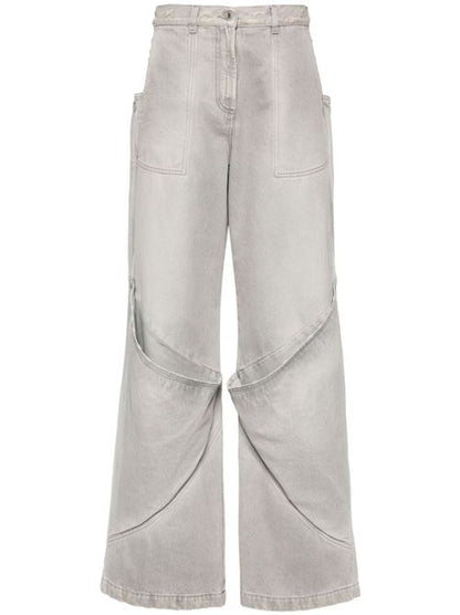 WIDE-LEG DENIM COTTON JEANS