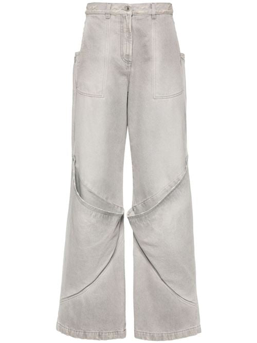 WIDE-LEG DENIM COTTON JEANS