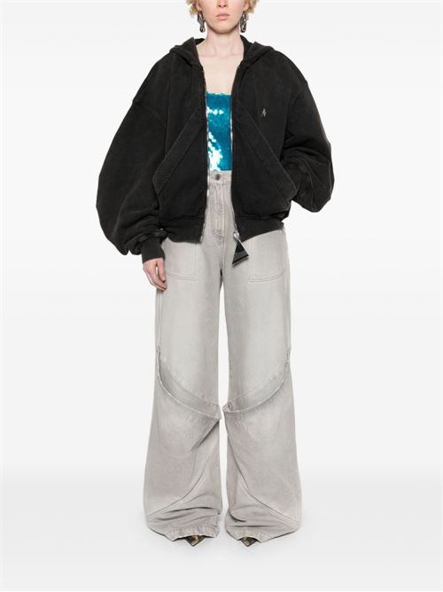 WIDE-LEG DENIM COTTON JEANS
