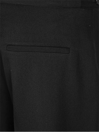 WOOL STRAIGHT TROUSERS