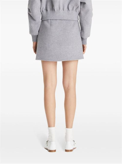 WOOL MINI SKIRT