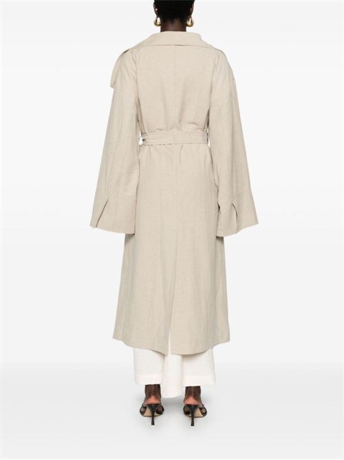 SIGNATURE LINEN COAT