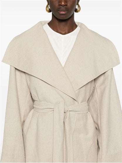SIGNATURE LINEN COAT