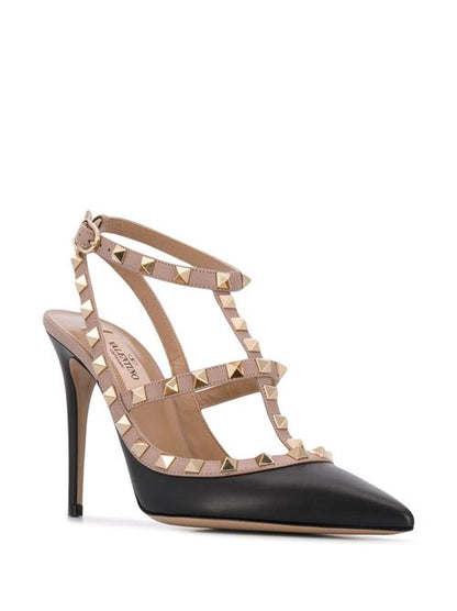 ROCKSTUD LEATHER PUMPS