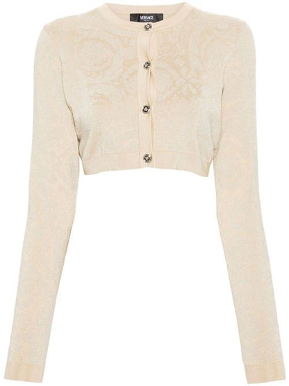 BAROCCO TEXTURE CROPPED CARDIGAN