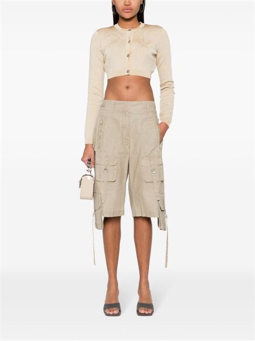 BAROCCO TEXTURE CROPPED CARDIGAN
