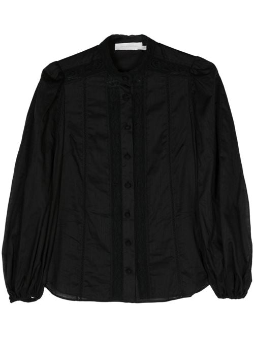LACE TRIM DETAIL SHIRT