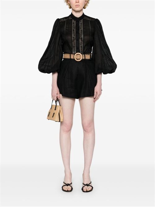 LACE TRIM DETAIL SHIRT