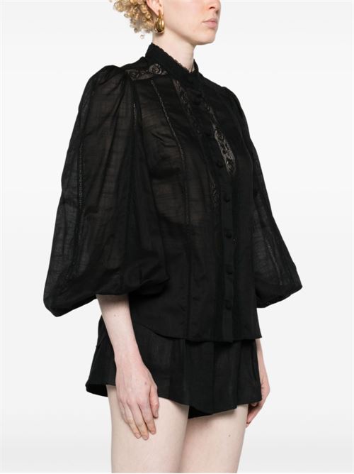 LACE TRIM DETAIL SHIRT