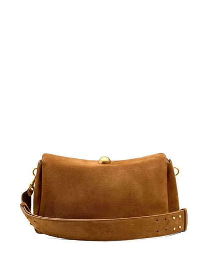 SUEDE LEATHER SHOULDER BAG