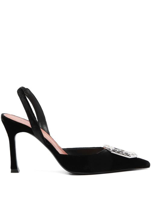 CAMELIA VELVET SLINGBACK PUMPS