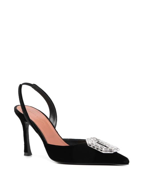 CAMELIA VELVET SLINGBACK PUMPS