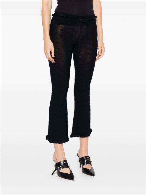 FLARED CAPRI TROUSERS