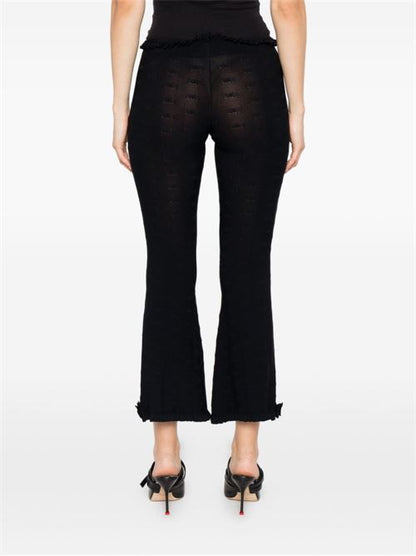 FLARED CAPRI TROUSERS