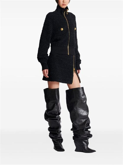 ZIPPER BOMBER JACKET