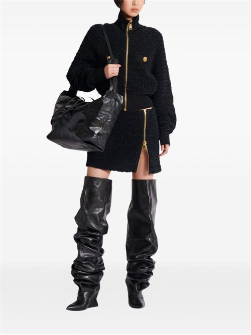 ZIPPER BOMBER JACKET