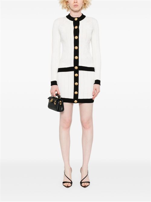 KNITTED BUTTONED MINI SKIRT