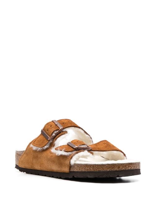 ARIZONA SHEARLING SUEDE SANDALS