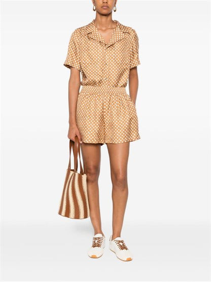 PRINTED SILK PAJAMA SHIRT