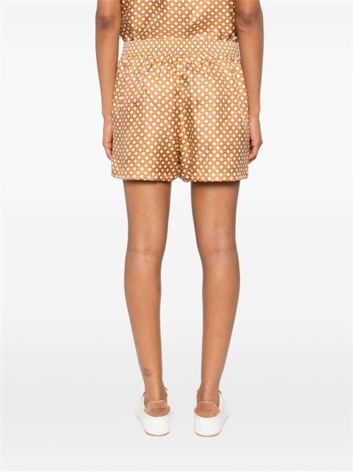 PRINTED SILK PAJAMA SHORTS