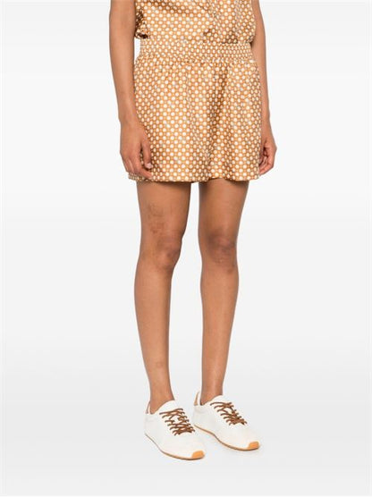 PRINTED SILK PAJAMA SHORTS