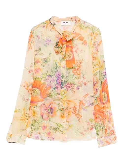 PRINTED SILK BLOUSE