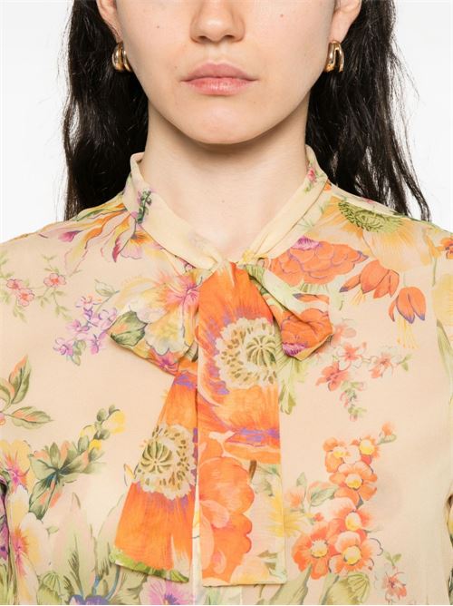 PRINTED SILK BLOUSE