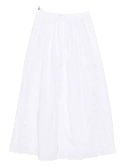 BRODERIE ANGLAISE MIDI SKIRT