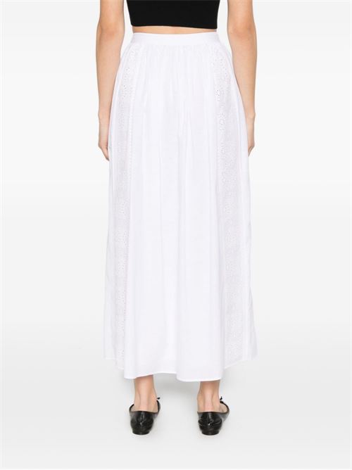BRODERIE ANGLAISE MIDI SKIRT
